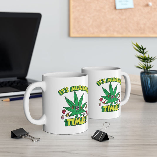 It's Munch Time Printed Mug Set for Coffee Lovers