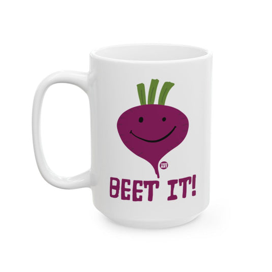 Beet It Smile Cartoon Mug Perfect For Coffee