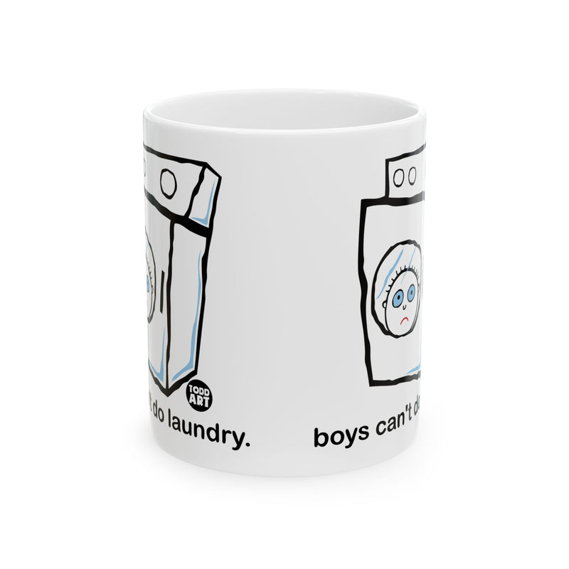 Load image into Gallery viewer, Boys Can&#39;t Do Laundry Coffee Mug, Funny Boys Are Stupid Mug
