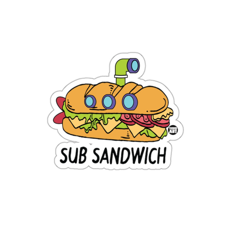 Load image into Gallery viewer, Sub Sandwich Cute Illustrated Sticker for Food Lovers
