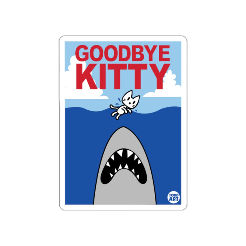 Load image into Gallery viewer, Goodbye Kitty Shark Art Humorous Cartoon Product
