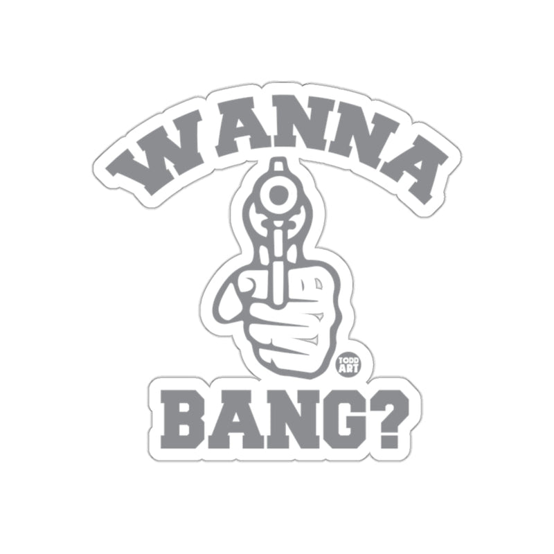 Load image into Gallery viewer, Wanna Bang Gun Hand Drawing Sticker Product
