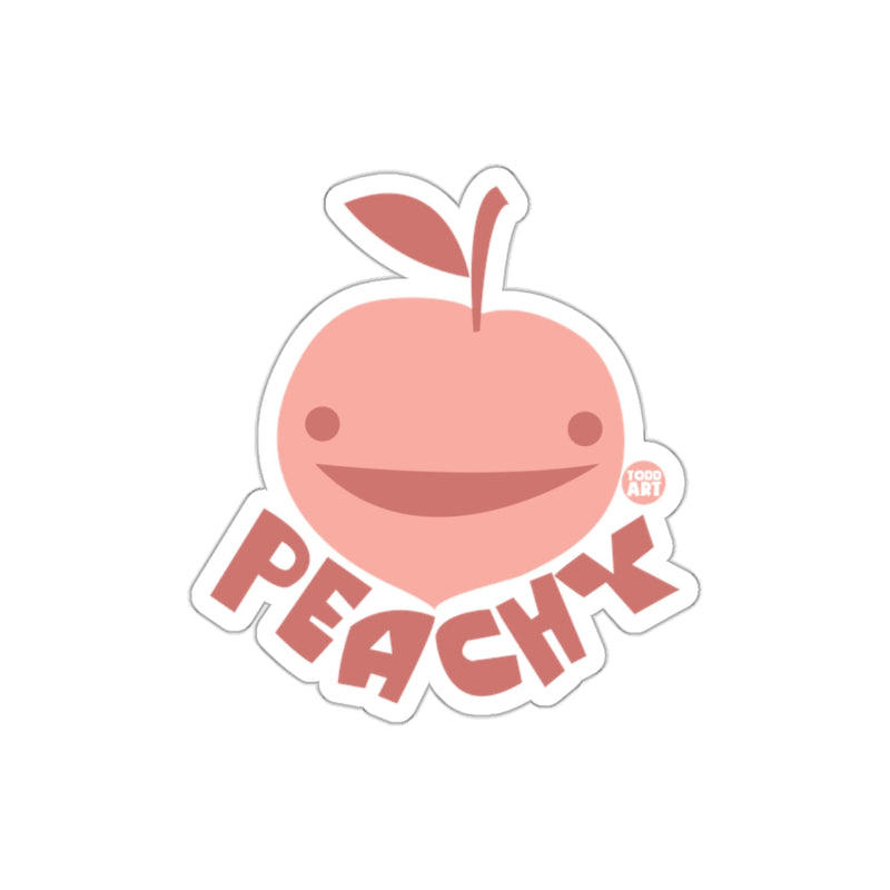 Load image into Gallery viewer, Peachy Face with Smiling Expression Sticker
