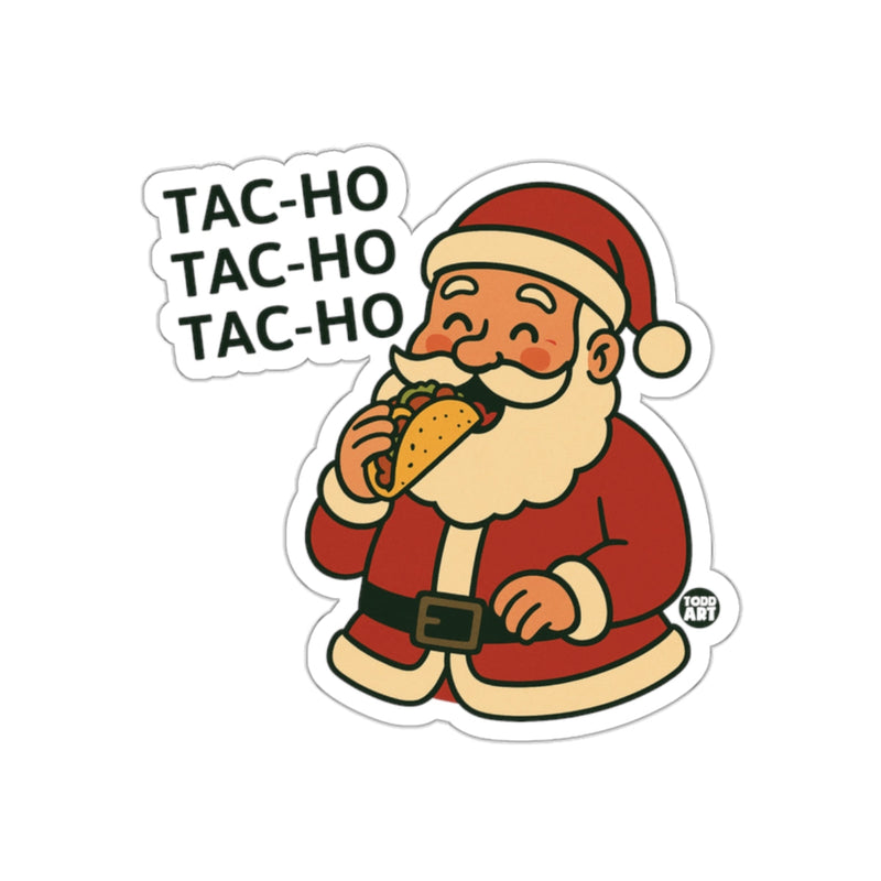 Load image into Gallery viewer, Santa Eating Taco Tac-Ho Tac-Ho Tac-Ho Sticker
