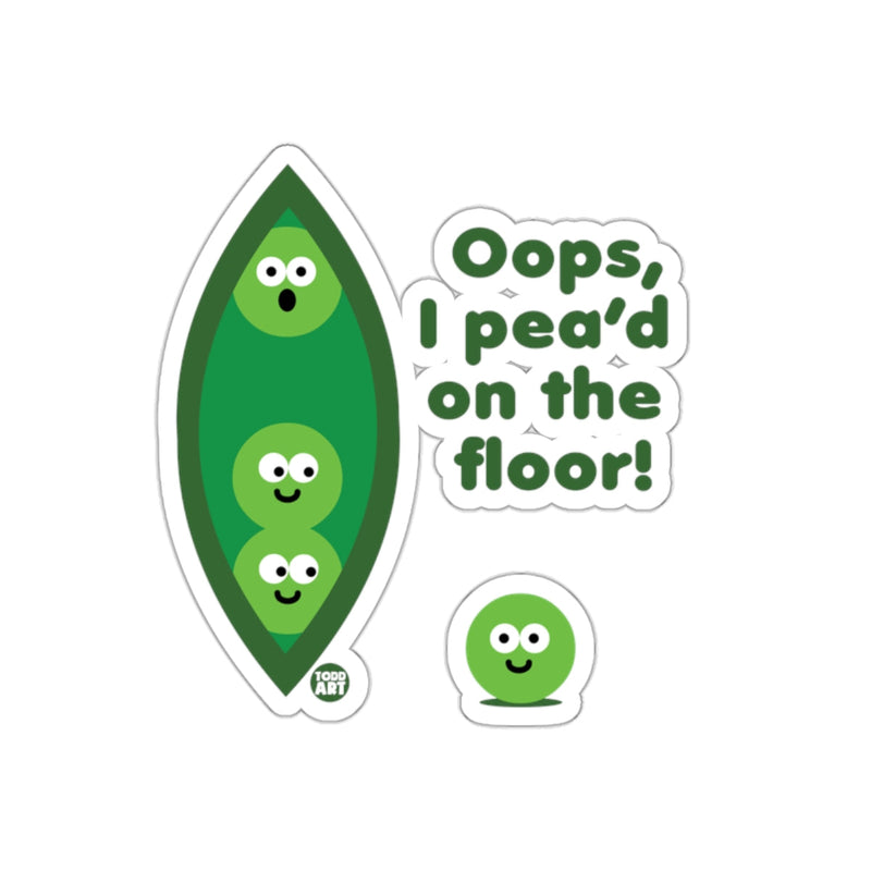 Load image into Gallery viewer, Oops I Pea'd on the Floor Funny Peas Product
