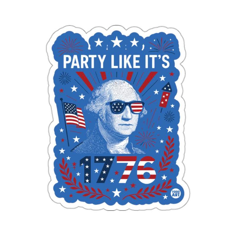 Load image into Gallery viewer, Party Like It's 1776 Patriotic Sticker Design
