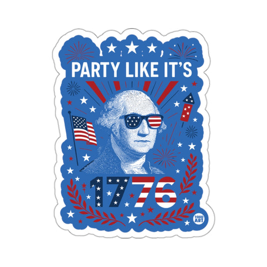 Party Like It's 1776 Patriotic Sticker Design