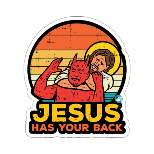 Jesus Has Your Back Devil Headlock Vintage Sunset 