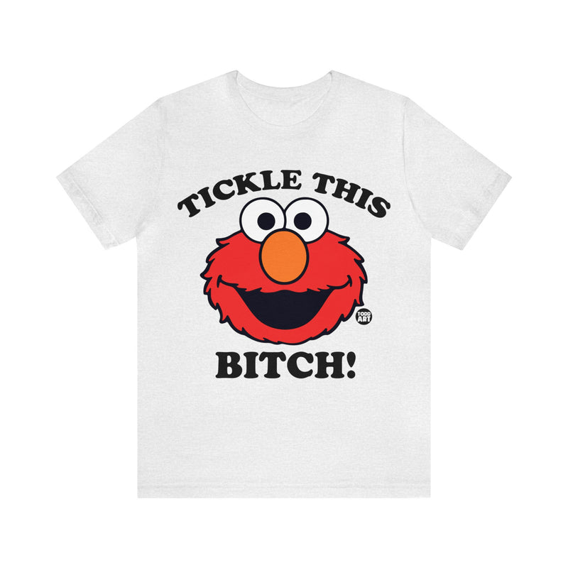 Load image into Gallery viewer, Tickle This Elmo Parody Unisex Tee, Adult Humor Tee, Cartoon Tee Adult
