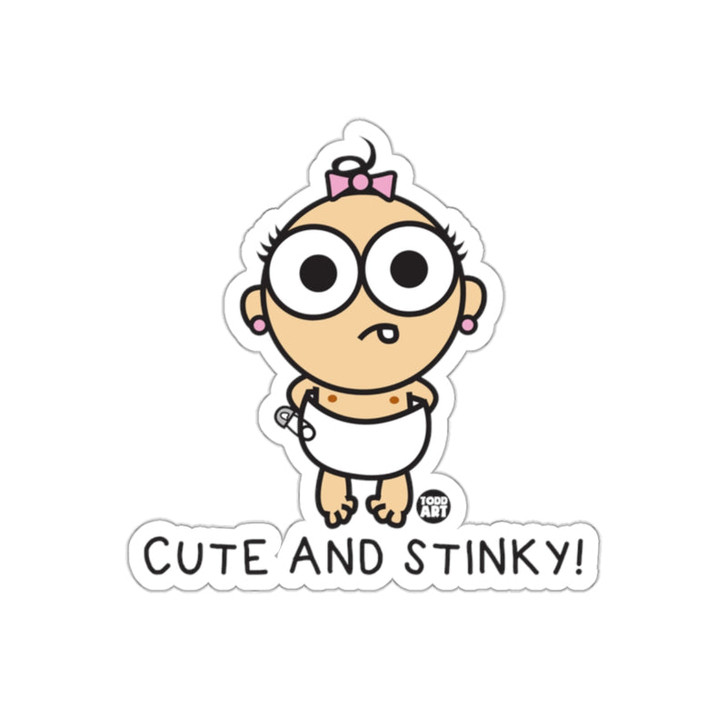 Load image into Gallery viewer, Cute and Stinky Baby Cartoon Sticker for Kids
