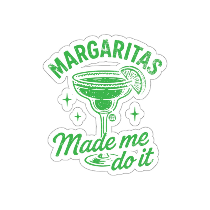 Load image into Gallery viewer, Margaritas Made Me Do It Fun Sticker Design
