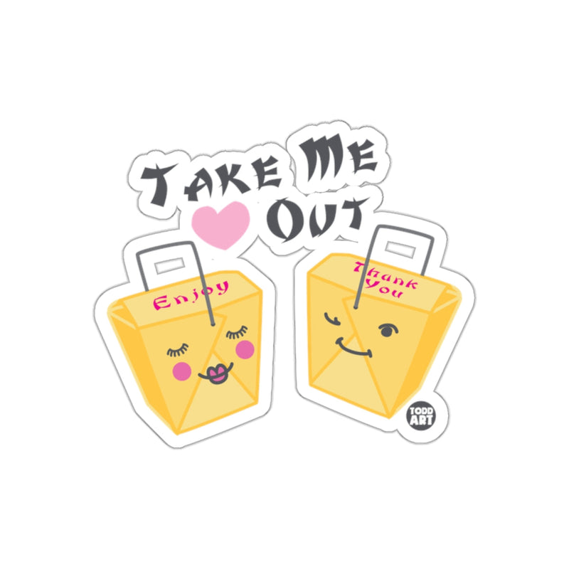 Load image into Gallery viewer, Take Me Out Cute Takeout Containers Sticker
