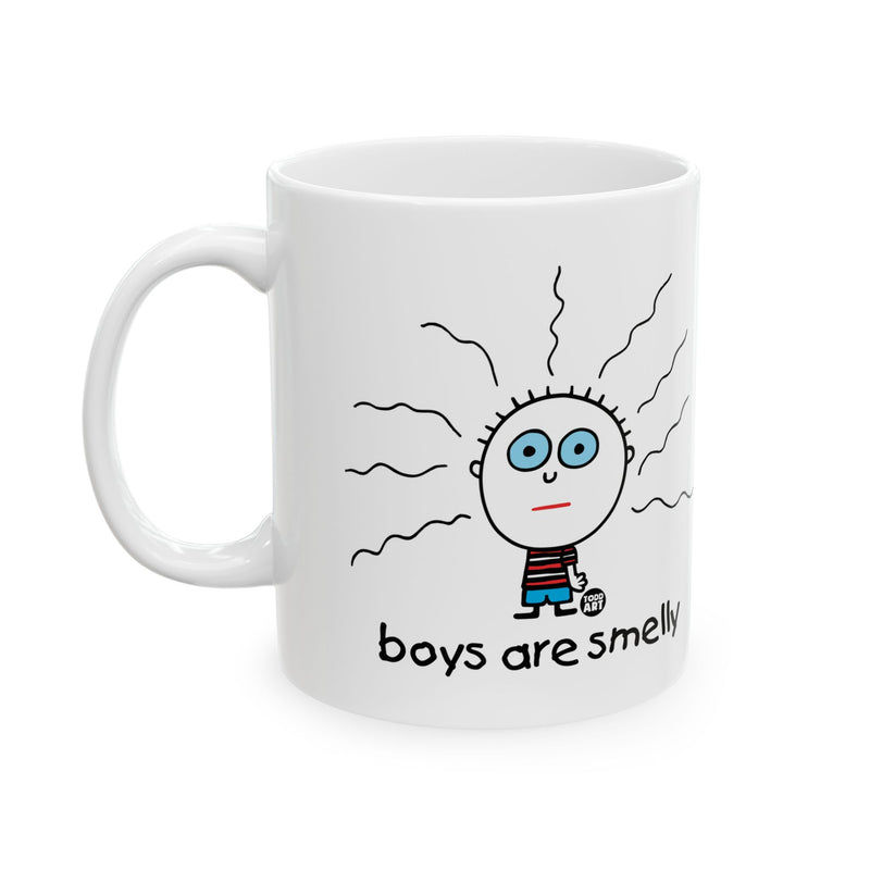 Load image into Gallery viewer, Boys are Smelly Mug, Funny Mug for Her, Sarcastic Mom Mug, Funny Coffee Mug for Her, Funny Mugs
