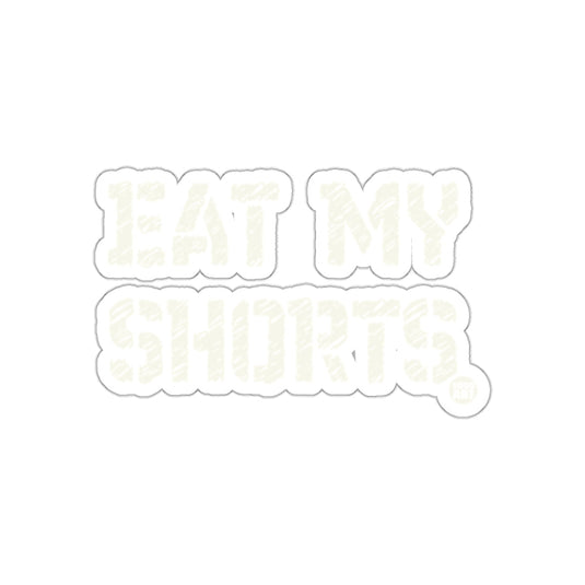 Fun Eat My Shorts Sticker Bold Comic Style