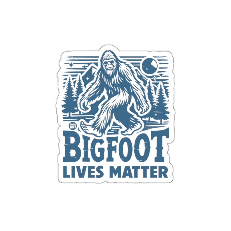 Load image into Gallery viewer, Bigfoot Lives Matter Sticker Unique Design
