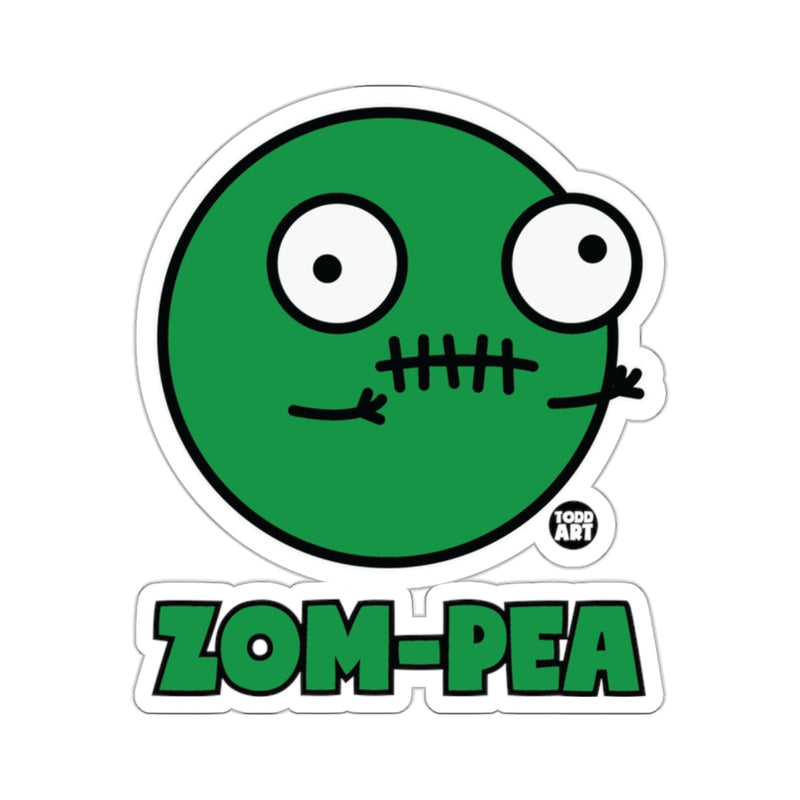 Load image into Gallery viewer, Zom-Pea Todd Art Green Zombie Pea Face Sticker 

