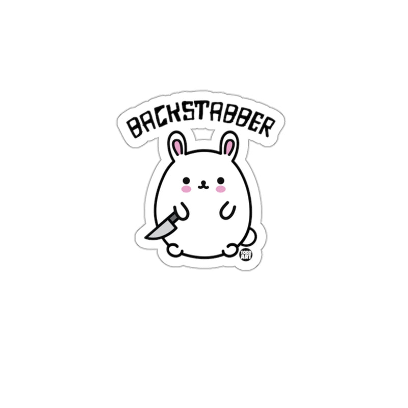 Load image into Gallery viewer, Cute Backstabber Bunny Design Sticker for Fun Decor
