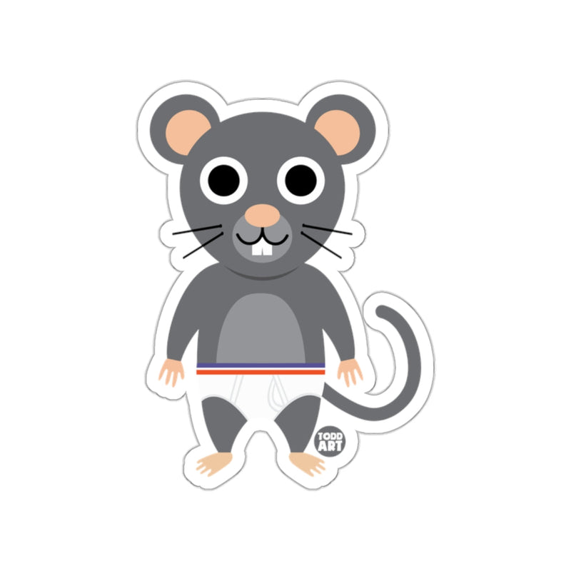 Load image into Gallery viewer, Cute Cartoon Mouse with Striped Belt sticker

