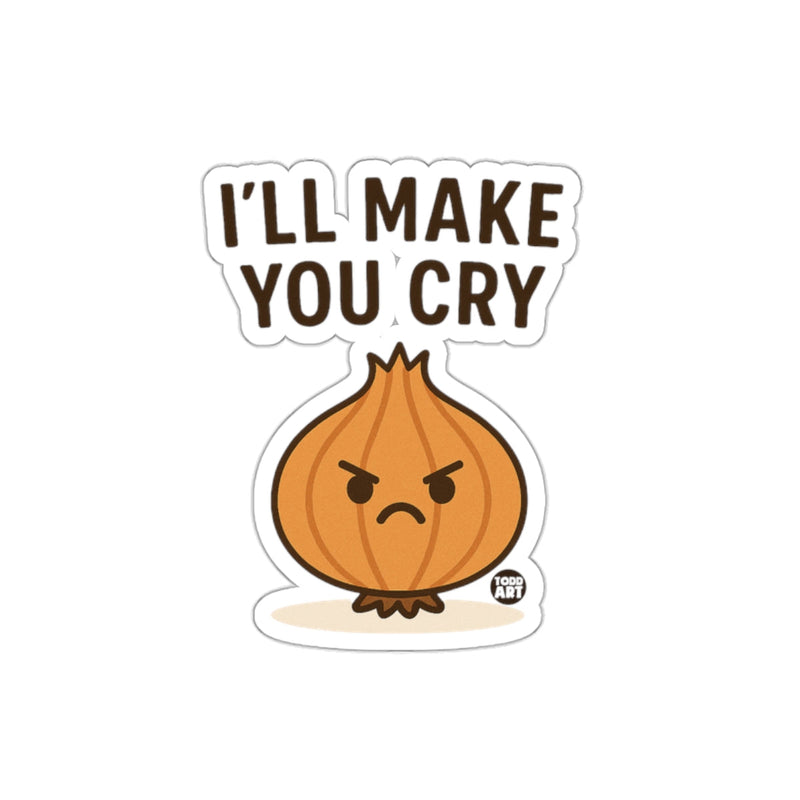 Load image into Gallery viewer, I'll Make You Cry Funny Onion Character Sticker

