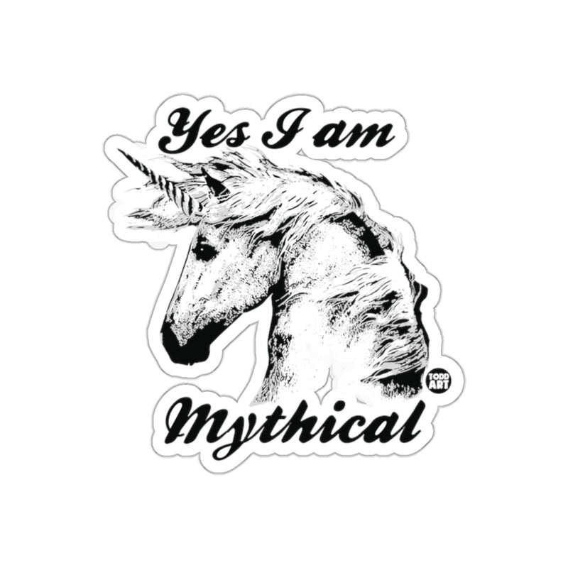 Load image into Gallery viewer, Yes I am Mythical Unicorn Sticker for Unique Decor
