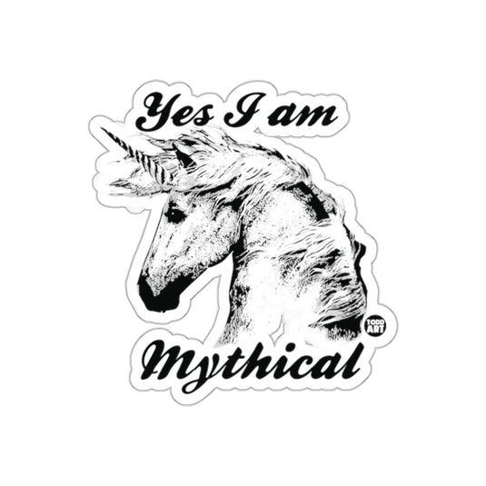 Yes I am Mythical Unicorn Sticker for Unique Decor