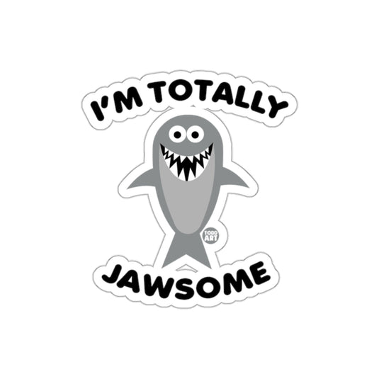 I'm Totally Jawsome Funny Cartoon Shark Pun Design sticker