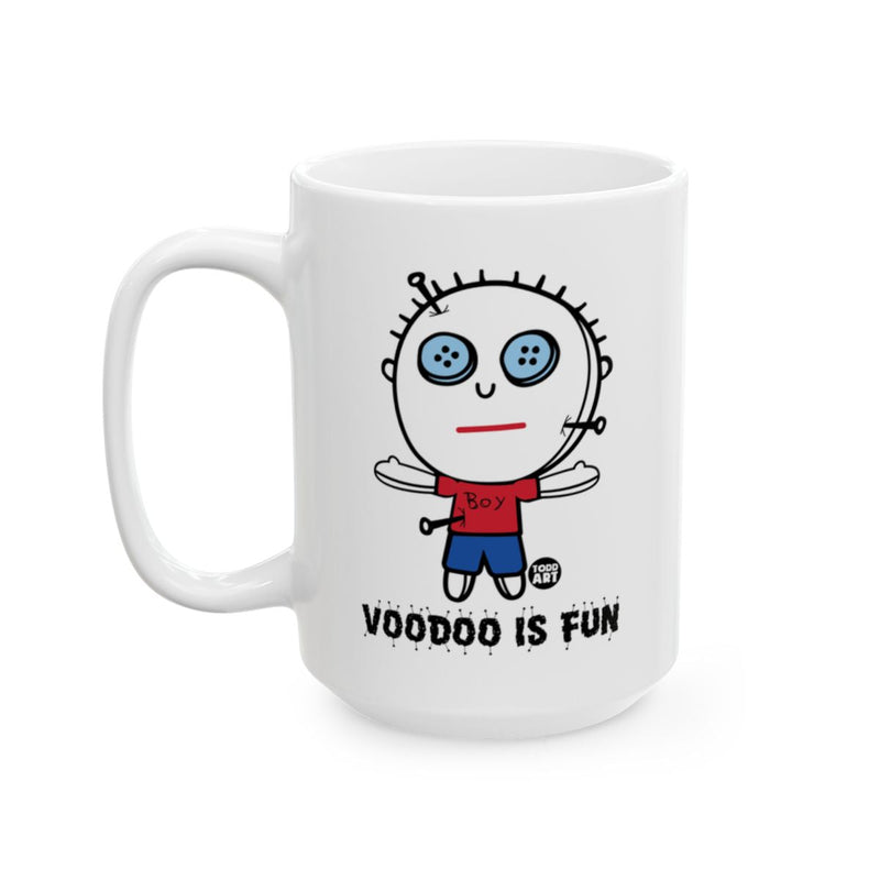 Load image into Gallery viewer, Voodoo Is Fun Boy with Blue Eyes Mug
