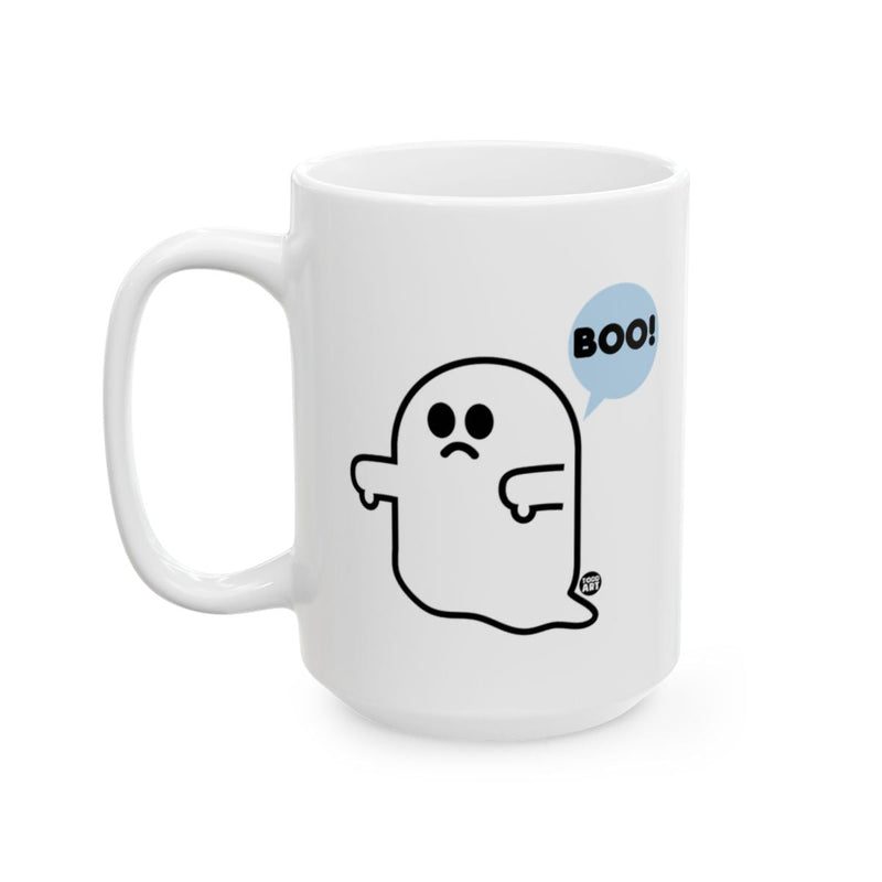 Load image into Gallery viewer, Boo Ghost with Speech Bubble Design Mug
