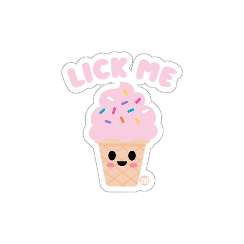 Load image into Gallery viewer, Cute Happy Ice Cream With Lick Me Text Sticker
