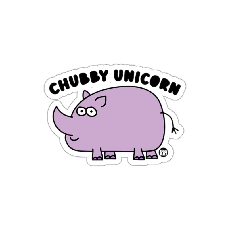 Load image into Gallery viewer, Chubby Unicorn Cute Hippo With Unicorn Horn Sticker
