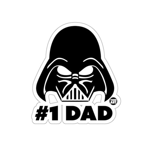 Dark Father Number One Dad Graphic Design sticker