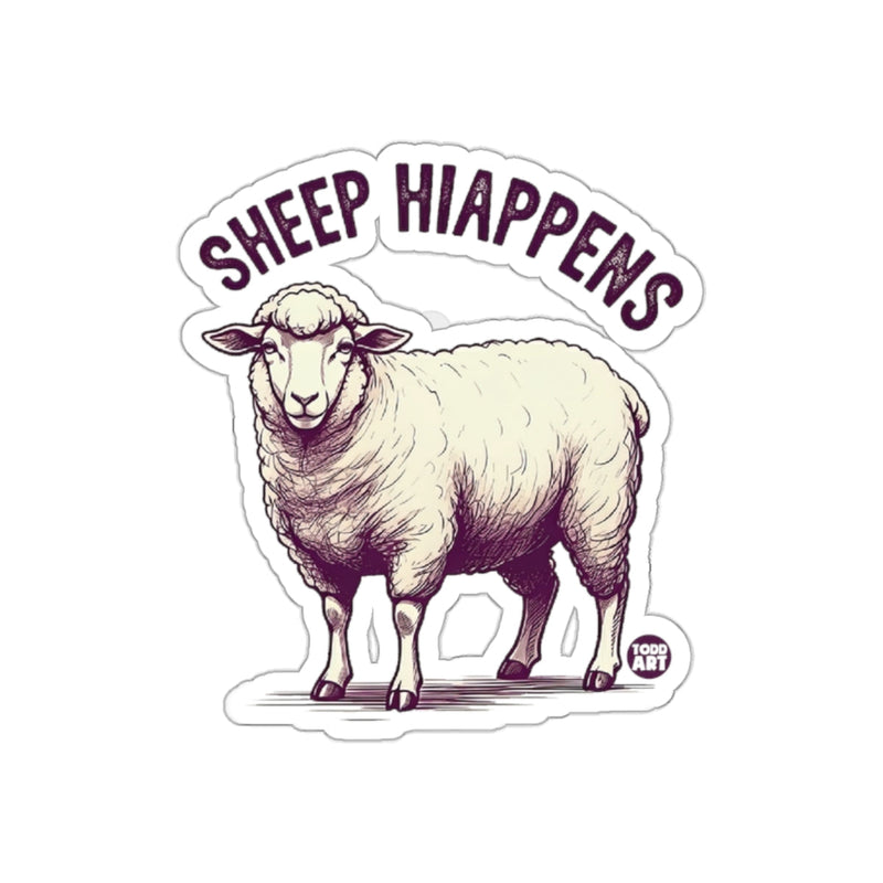 Load image into Gallery viewer, Sheep Hiappens Cute Funny Animal Sticker
