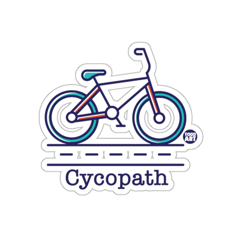Load image into Gallery viewer, Cycopath Bold Bicycle Illustration Sticker
