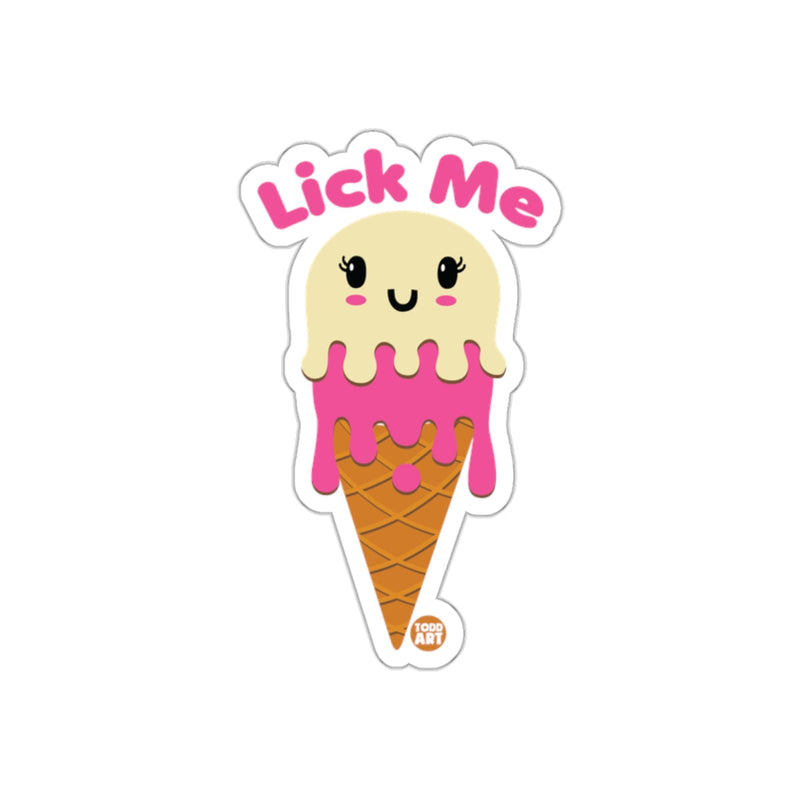 Load image into Gallery viewer, Lick Me Cute Ice Cream Illustration Sticker product

