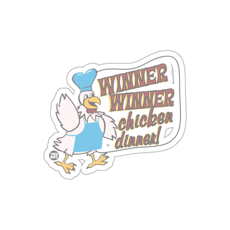 Load image into Gallery viewer, Fun Winner Winner Chicken Dinner Sticker
