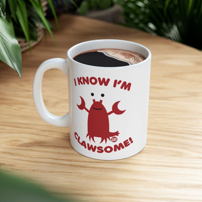 Load image into Gallery viewer, I Know I'm Clawsome Lobster Graphic Mug product
