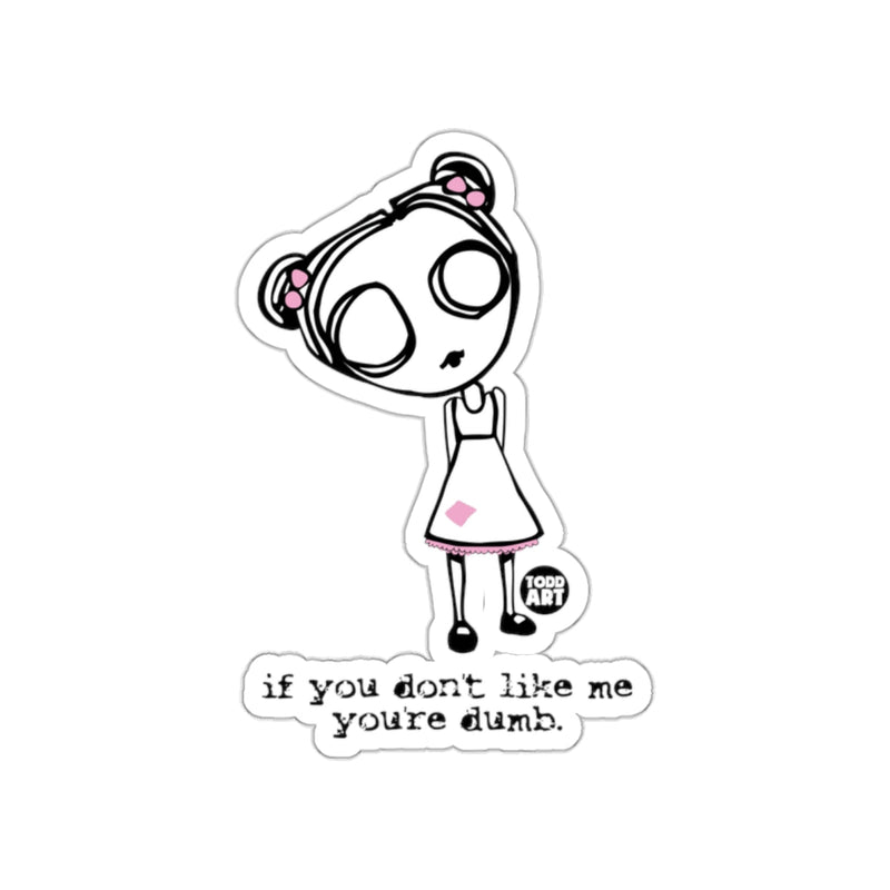 Load image into Gallery viewer, Cute Girl with Quote Sticker for Humor Lovers
