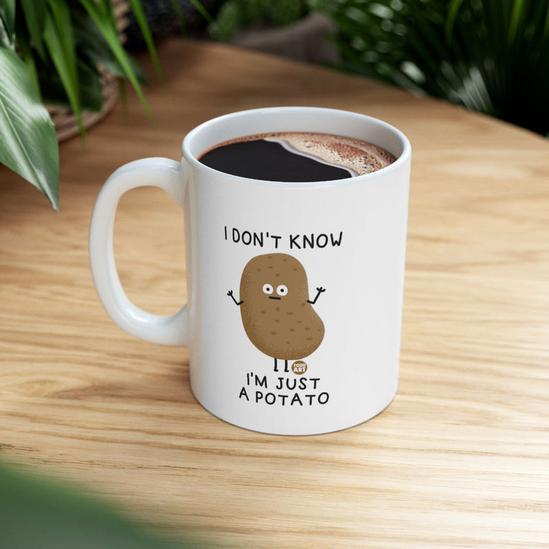 Load image into Gallery viewer, I Don't Know I'm Just A Potato Funny Coffee Mug
