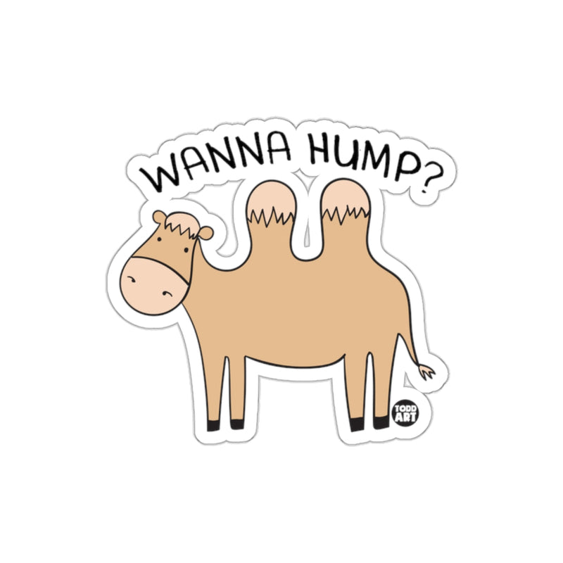 Load image into Gallery viewer, Funny Camel Wanna Hump Sticker for Humorous Moments
