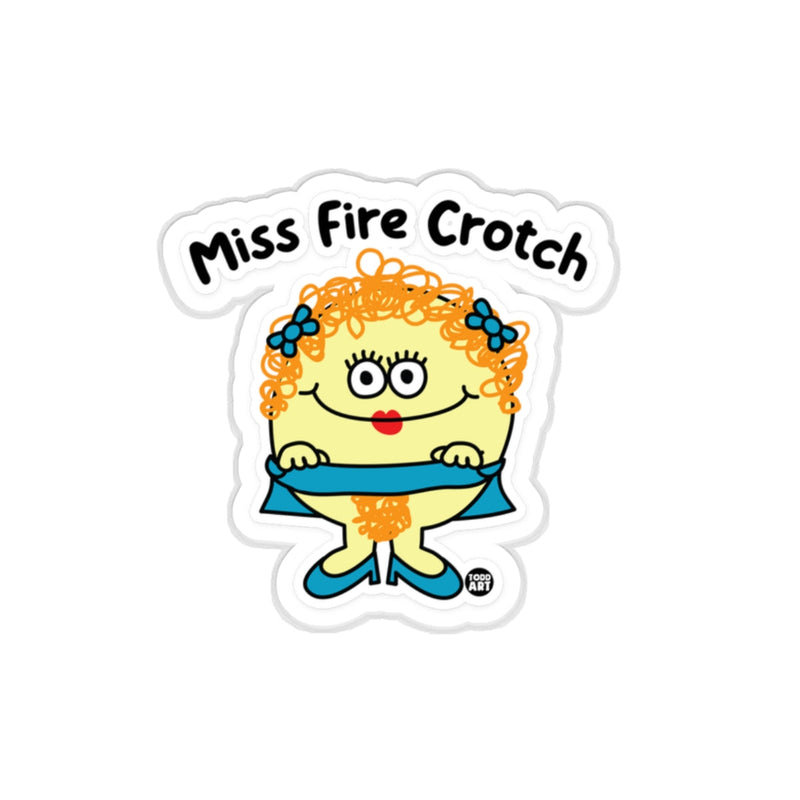 Load image into Gallery viewer, Miss Fire Crotch Cute Cartoon Sticker Graphic Art
