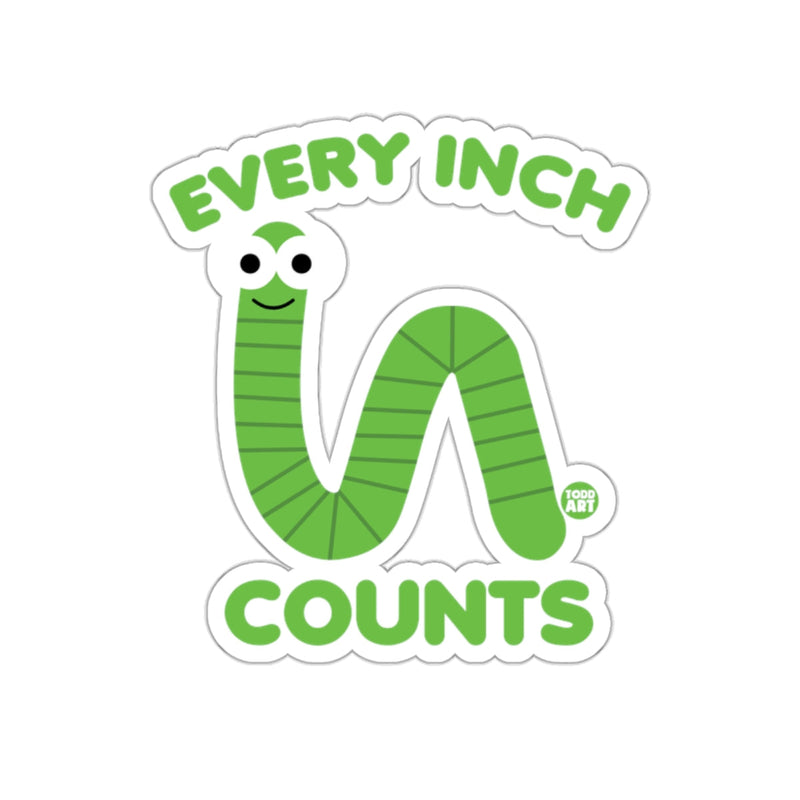 Load image into Gallery viewer, Every Inch Counts Cute Worm Sticker for Fun Decor
