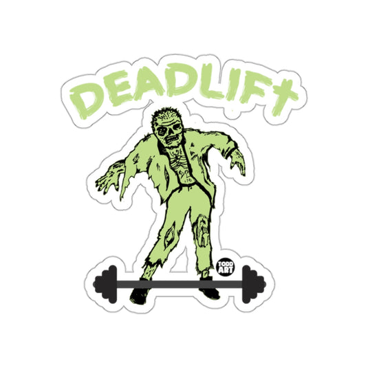 Deadlift Weightlifting Zombie Illustration Sticker