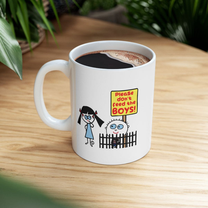 Load image into Gallery viewer, Please Don't Feed The Boys Funny Coffee Mug
