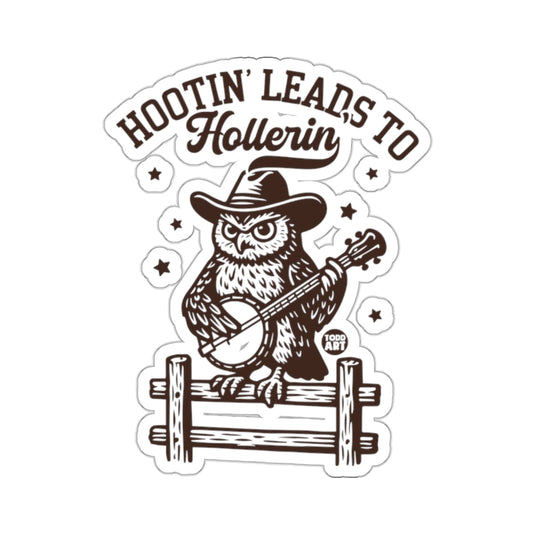 Hootin' Leads To Hollerin' Owl Banjo Cowboy Hat 