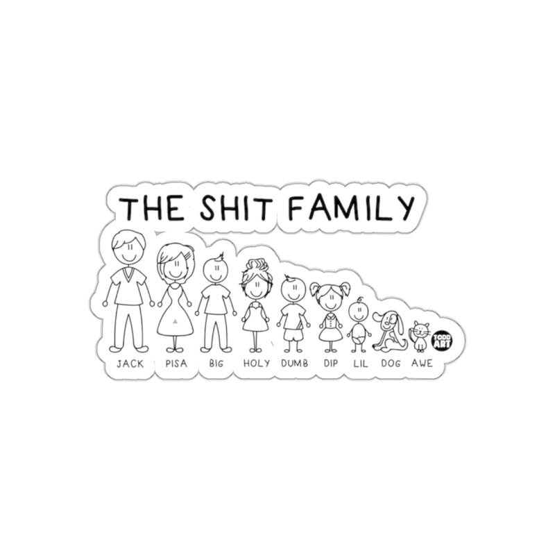 Load image into Gallery viewer, Todd Art The Shit Family Funny Stick Figure Sketch Sticker
