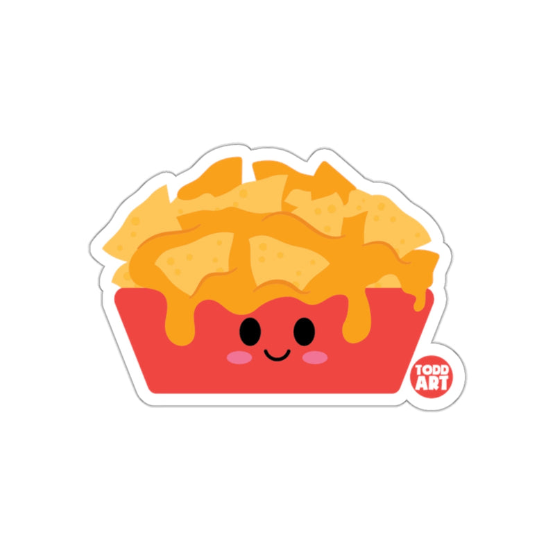 Load image into Gallery viewer, Cute Kawaii Nachos with Cheese Sticker Todd Art
