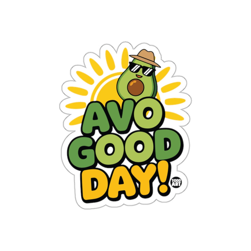 Load image into Gallery viewer, Avo Good Day Avocado Graphic Sticker Product
