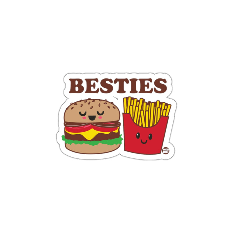 Load image into Gallery viewer, Fun Cute Besties Burger and Fries Sticker
