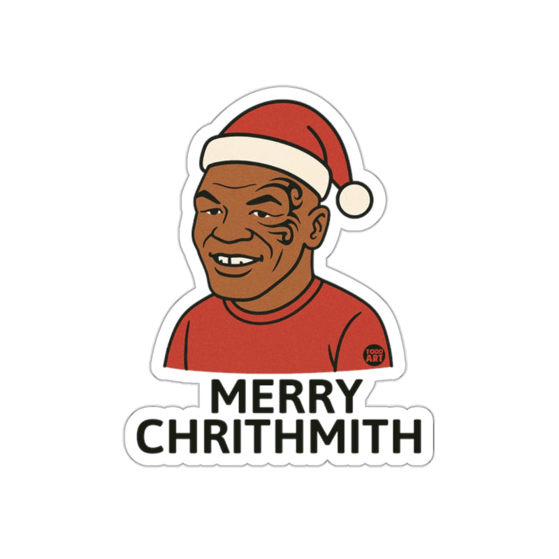 Load image into Gallery viewer, Merry Chrithmith Santa Hat Holiday Sticker Product
