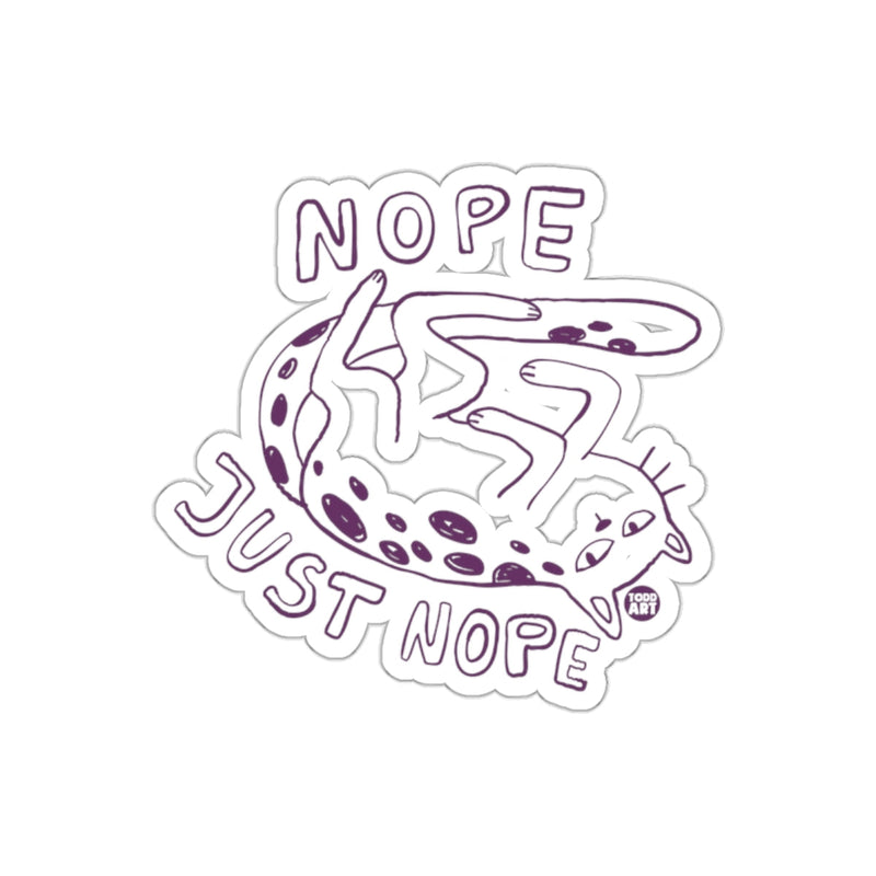 Load image into Gallery viewer, Nope Just Nope Sticker with Unique Art Design
